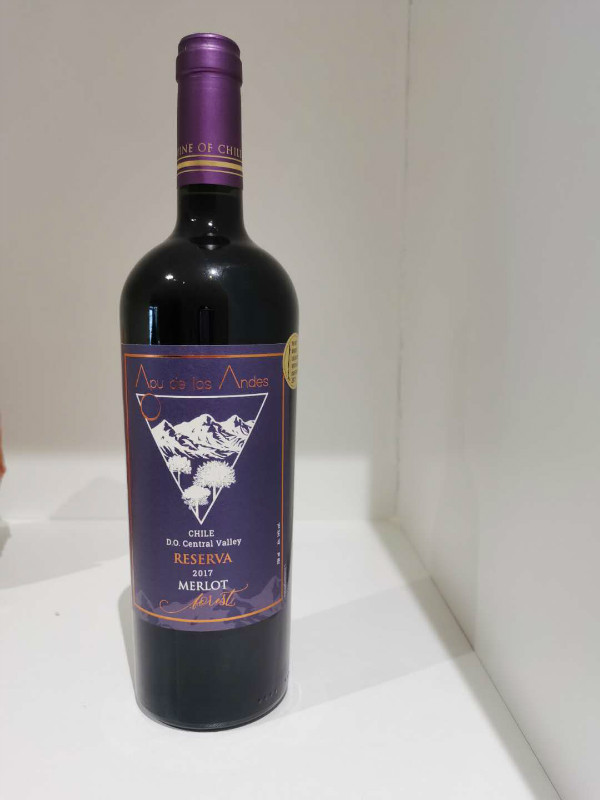 安第斯之灵 智利原装原瓶进口红葡萄酒--梅洛-珍藏
